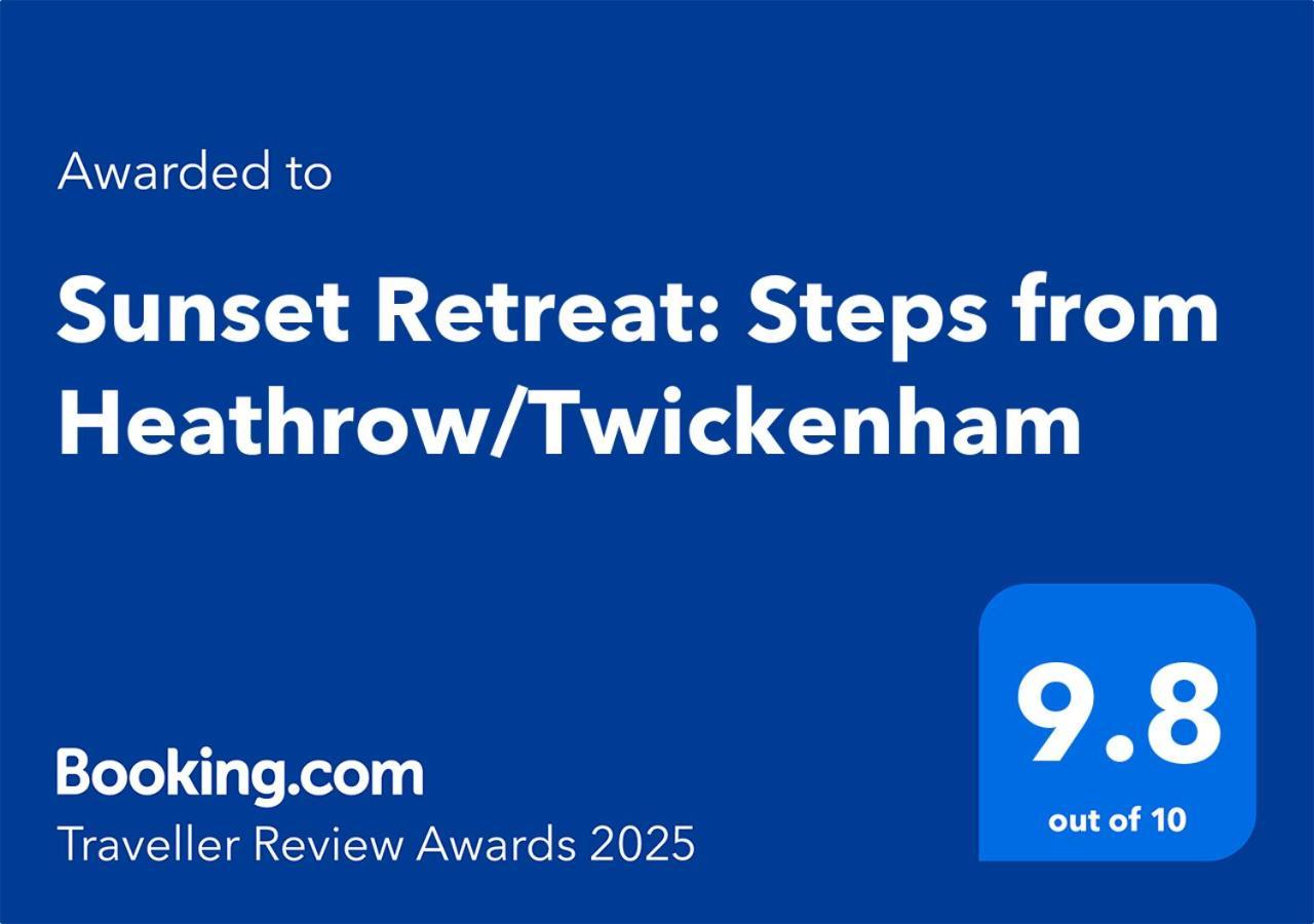 Apartament Sunset Retreat: Steps From Heathrow/Twickenham Hounslow Zewnętrze zdjęcie